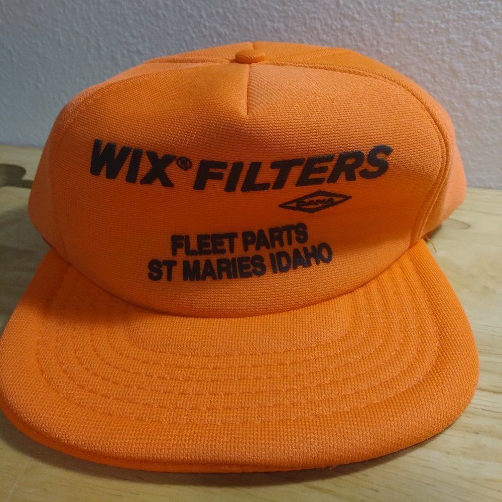 Vintage Wix Filters Logo Snap Back Hat